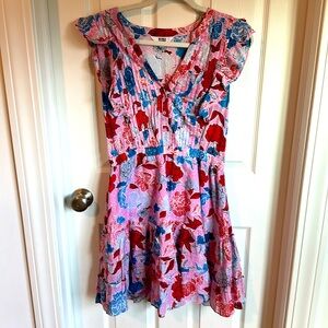 Light Ruffle Mini Dress